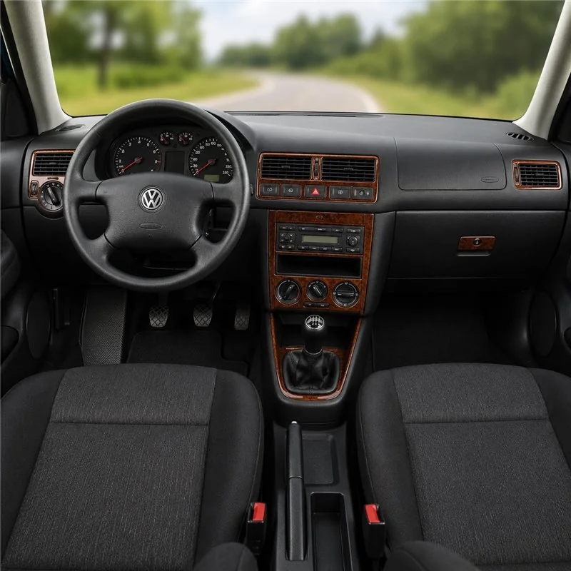Volkswagen Golf 1999-2004 4 Doors, Schaltgetriebe 3D Armaturenbrett-Dekor-Set