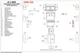 Volkswagen Tiguan 2009-2009 Voll Satz, Manual Gearbox AC BD innenausstattung armaturendekor cockpit dekor