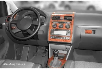 Volkswagen Touran 03-12.09 Mittelkonsole Armaturendekor Cockpit Dekor 11-Teilige - 1- Cockpit Dekor Innenraum