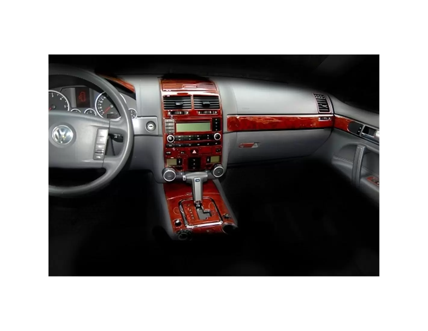 Volkswagen Toureg 2010 Mittelkonsole Armaturendekor Cockpit Dekor 24-Teilige - 1- Cockpit Dekor Innenraum