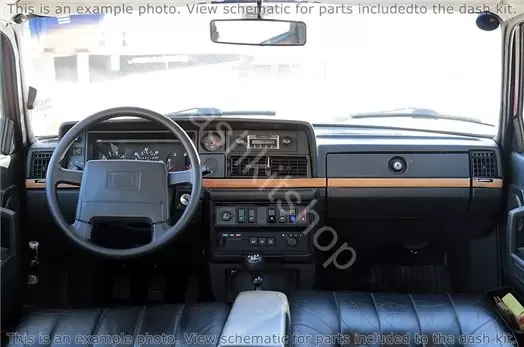 Volvo 240 1980-1992 Voll Satz BD innenausstattung armaturendekor cockpit dekor - 1- Cockpit Dekor Innenraum