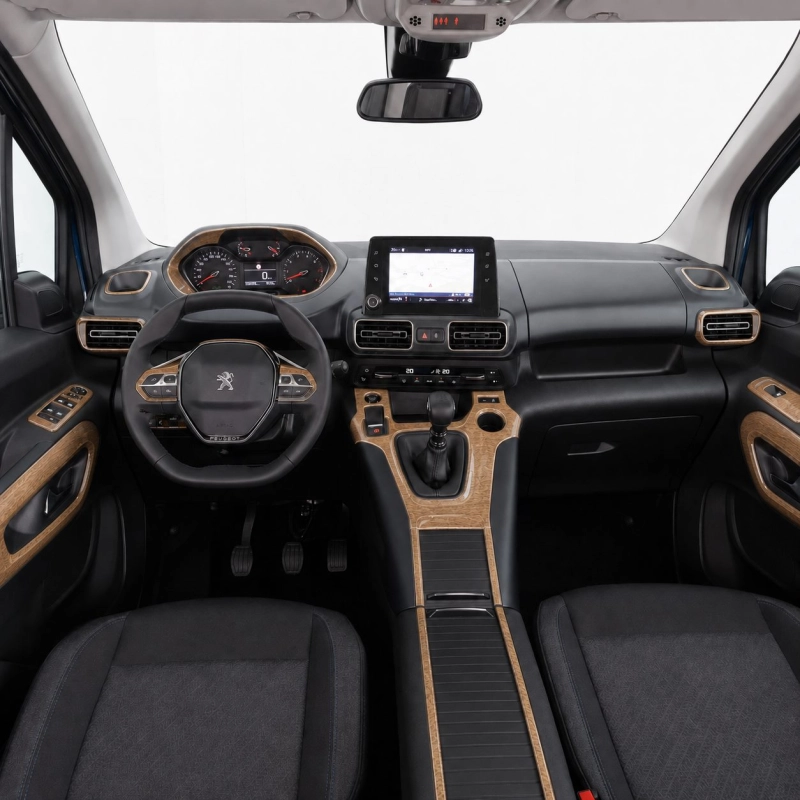 Fiat Doblò Van 2022-Present 3D Armaturenbrett Dekor Set 33-teilig Schaltgetriebe