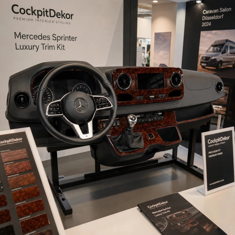 Mercedes-Benz Sprinter W907 2018 3D Cockpit Dekor Interieurleisten Set 66-teilig