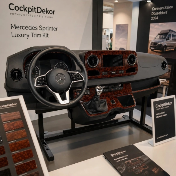Mercedes-Benz Sprinter W907 2018 3D Cockpit Dekor Interieurleisten Set 66-teilig