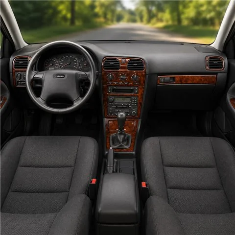 Volvo S 40-V 40 2000-2003 3D Armaturenbrett-Dekor-Set, 10 Teile