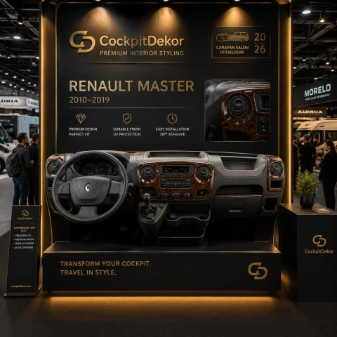 Renault Master-Nissan Interstar 2010-heute 3D Cockpit Dekor Interieurleisten Set 29-teilig 2