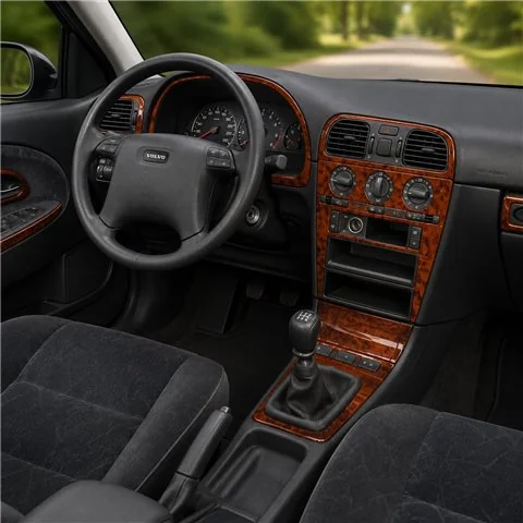 Volvo S 40-V 40 1996-2000 3D Armaturenbrett-Dekor-Set, 18 Teile