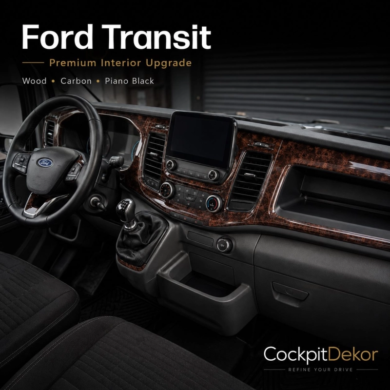 Ford New Transit 2024 3D Cockpit Dekor Interieurleisten Set 30-teilig