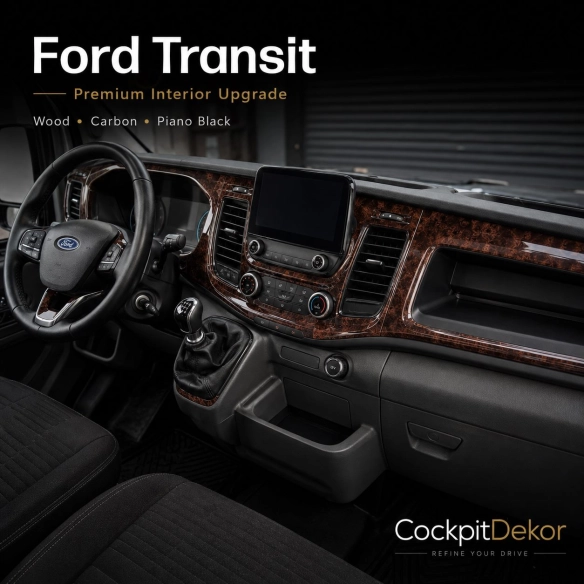 Ford New Transit 2024 3D Cockpit Dekor Interieurleisten Set 30-teilig