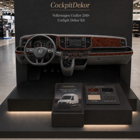 Volkswagen Crafter 2019 3D Cockpit Dekor Interieurleisten Set 30-teilig