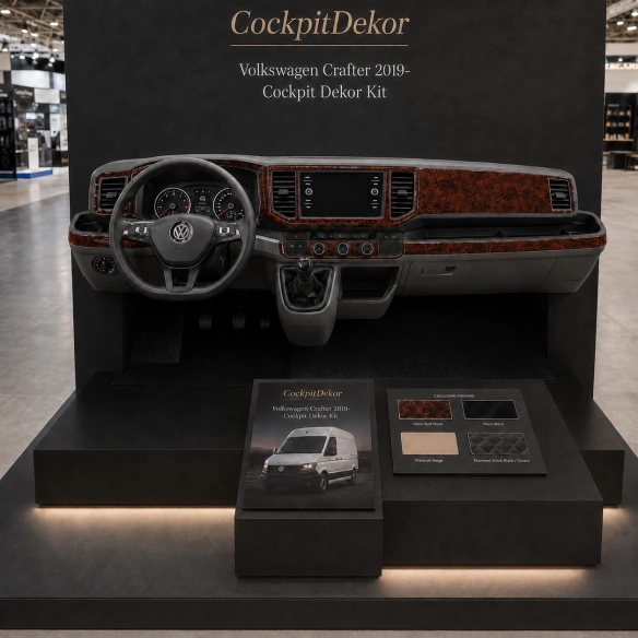 MAN TGE 2019 3D Cockpit Dekor Interieurleisten Set 29-teilig