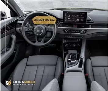 Audi A3 (8Y) 2020-Presnt. Multimedia MMI Navigation plus 10,1" DisplayschutzGlass Kratzfest Anti-Fingerprint Transparent - 1- Co