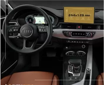 Audi A4 (B8) 2007 - 2015 Multimedia MMI 6,5" DisplayschutzGlass Kratzfest Anti-Fingerprint Transparent