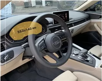 Audi A4 (B9) Facelift 2019 - Present Digital Speedometer Audi Virtual Cockpit 12,3" DisplayschutzGlass Kratzfest Anti-Fingerprin
