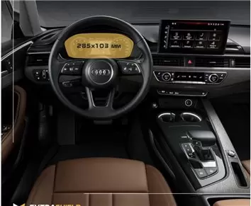 Audi A4 (B9) Pre-facelift 2015 - 2020 Digital Speedometer Analog 12" DisplayschutzGlass Kratzfest Anti-Fingerprint Transparent