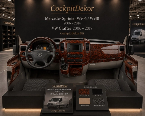 Mercedes-Benz Sprinter W906 2015-heute 3D Cockpit Dekor Interieurleisten Set 51-teilig 2