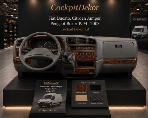 Peugeot Boxer 1994-2002 3D Armaturenbrett-Dekor-Set, 32 Teile 2