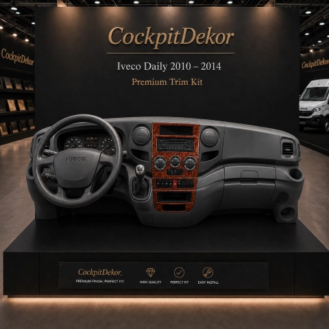 Iveco Daily 2010-heute 3D Cockpit Dekor Interieurleisten Set 4-teilig