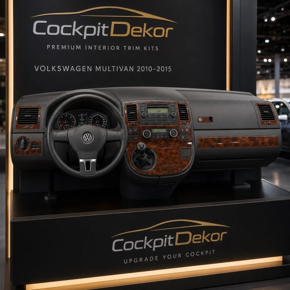 Volkswagen Multivan 2003-2010 3D Cockpit Dekor Interieurleisten Set 26-teilig