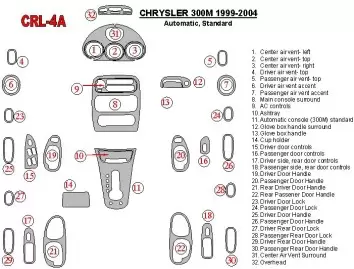Chrysler 300M 1999-UP Chrysler 300M, Automatic Gearbox BD innenausstattung armaturendekor cockpit dekor - 2- Cockpit Dekor Innen