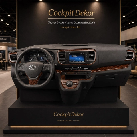 Toyota ProAce Verso 2016–Present 3D Interieur Armaturenbrett Dekor Set 32-teilig