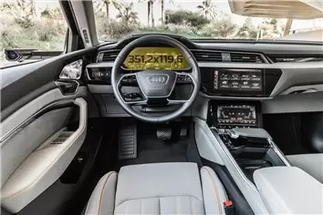 Audi A8 (D5) 2019 - Present Mobile office 7" DisplayschutzGlass Kratzfest Anti-Fingerprint Transparent - 1- Cockpit Dekor Innenr