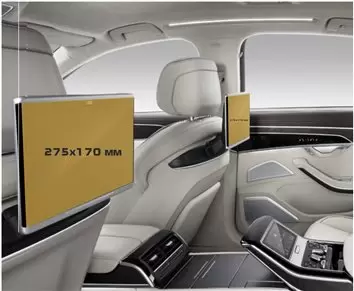 Audi A8 (D5) 2019 - Present Mobile office Samsung SM-T230NZ 7" DisplayschutzGlass Kratzfest Anti-Fingerprint Transparent - 1- Co