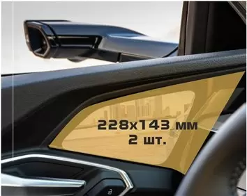 Audi A8 (D5) 2022 - Present Passenger monitors (2pcs,) DisplayschutzGlass Kratzfest Anti-Fingerprint Transparent - 1