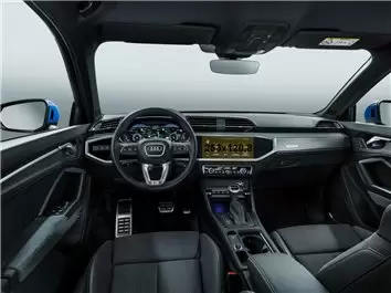 Audi E-tron GT (RS) 2021 - Present Digital Speedometer 12,3" DisplayschutzGlass Kratzfest Anti-Fingerprint Transparent