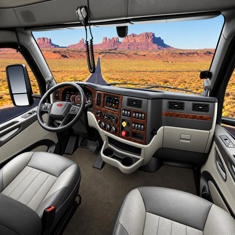 Peterbilt 579 Truck - Year 2022-2026 3D Cockpit Dekor Interieurleisten Set Full Set / as shown in product diagram-teilig