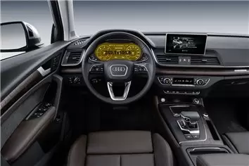 Audi Q5 II (FY) Pre-facelift 2016 - 2019 Digital Speedometer DisplayschutzGlass Kratzfest Anti-Fingerprint Transparent - 1- Cock