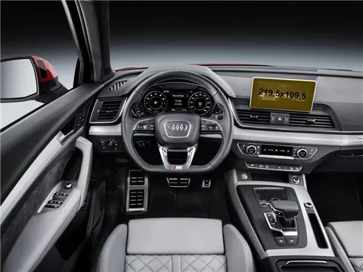 Audi Q5 II (FY) Pre-facelift 2016 - 2019 Multimedia MMI 7" DisplayschutzGlass Kratzfest Anti-Fingerprint Transparent - 1- Cockpi Audi Q5 II (FY) Pre-facelift 2016 - 2019 Multimedia MMI 7" DisplayschutzGlass Kratzfest Anti-Fingerprint Transparent - 1- Cockpi