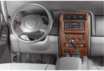 Chrysler Cherokee 04.1997 Mittelkonsole Armaturendekor Cockpit Dekor 9 -Teile