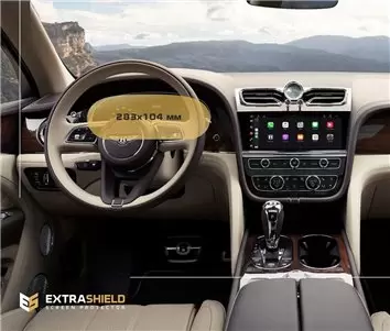 Audi Q8 (4MN) 2018 - Present Rear climate control DisplayschutzGlass Kratzfest Anti-Fingerprint Transparent