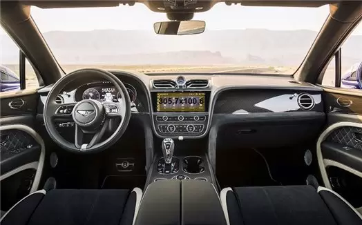 Bentley Bentayga 2016 - 2020 Digital Speedometer DisplayschutzGlass Kratzfest Anti-Fingerprint Transparent - 1- Cockpit Dekor In