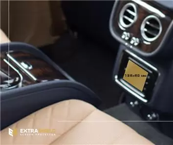 Bentley Continental GT 2017 - Present Multimedia Bang & Olufsen 12,3" DisplayschutzGlass Kratzfest Anti-Fingerprint Transparent