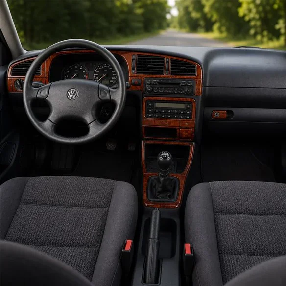 Volkswagen Cabrio 1994-2002 Schaltgetriebe 3D Armaturenbrett-Dekor-Set, 18 Teile