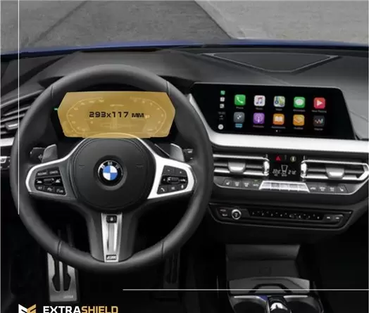 BMW 1 Series (F20) 2011 - 2015 Multimedia 8,8" DisplayschutzGlass Kratzfest Anti-Fingerprint Transparent - 1- Cockpit Dekor Inne