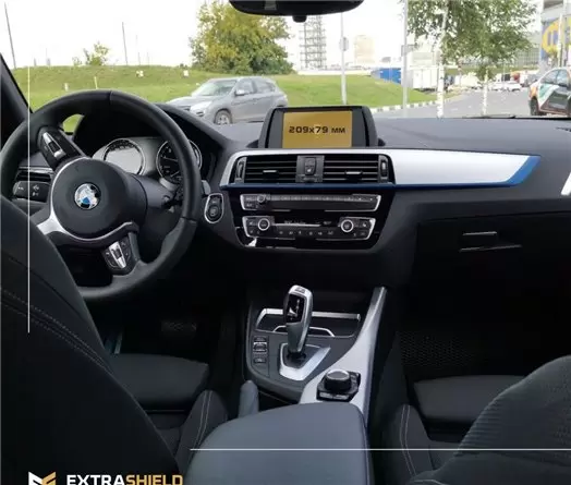 BMW 1 Series (F20) 2015 - 2020 Multimedia NBT EVO 10,2" DisplayschutzGlass Kratzfest Anti-Fingerprint Transparent - 1- Cockpit D