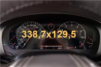 BMW 2 Series (G42) 2021 - Present Multimedia 10,25" DisplayschutzGlass Kratzfest Anti-Fingerprint Transparent - 1- Cockpit Dekor