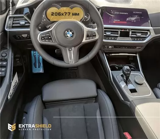 BMW 4 Series (F32) 2013 - 2017 Multimedia 8,8" DisplayschutzGlass Kratzfest Anti-Fingerprint Transparent - 1- Cockpit Dekor Inne