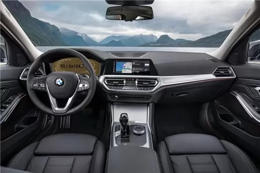 BMW 4 Series (F32) 2013 - 2020 Multimedia NBT EVO 10,2" DisplayschutzGlass Kratzfest Anti-Fingerprint Transparent - 1- Cockpit D