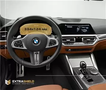 BMW 4 Series (F32) 2017 - 2020 Multimedia NBT 8,8" DisplayschutzGlass Kratzfest Anti-Fingerprint Transparent - 1
