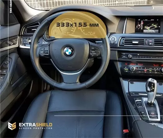 BMW 4 Series (G22) 2020 - Present Digital Speedometer (Mit sensor) 12,3" DisplayschutzGlass Kratzfest Anti-Fingerprint Transpar 