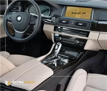 BMW 4 Series (G22) 2020 - Present Multimedia 10,25" DisplayschutzGlass Kratzfest Anti-Fingerprint Transparent - 1- Cockpit Dekor