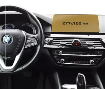 BMW 5 Series (G30) 2016 - Present Digital Speedometer (without sensor) 12,3" DisplayschutzGlass Kratzfest Anti-Fingerprint Trans