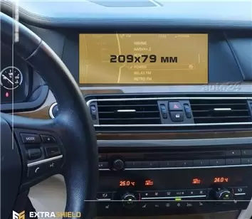 BMW 6 Series (F12) 2015 - 2018 Multimedia NBT 8,8" DisplayschutzGlass Kratzfest Anti-Fingerprint Transparent - 1- Cockpit Dekor 