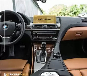 BMW 6 Series (G32) 2016 - Present Multimedia 10,2" DisplayschutzGlass Kratzfest Anti-Fingerprint Transparent - 1