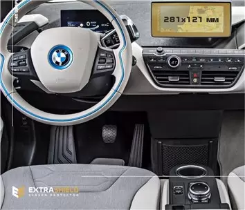 BMW 6 Series (G32) 2016 - Present Multimedia 10,3" DisplayschutzGlass Kratzfest Anti-Fingerprint Transparent - 1