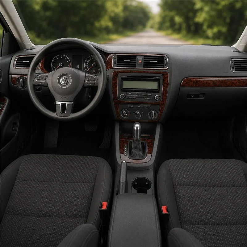 Volkswagen Jetta 2011+ Komplettset, mit Navigation 3D Armaturenbrett-Dekor-Set
